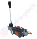 product 40 liter monoblock control valve, P40 , one spool , G 1/2" , open center single acting spool , P40 B1 GKZ1 1/2 thumb