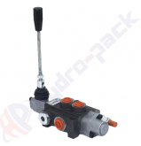 product 40 liter monoblock control valve, P40 , one spool , G 3/8" , open center spool with floating position , P40 K15 GKZ1 thumb