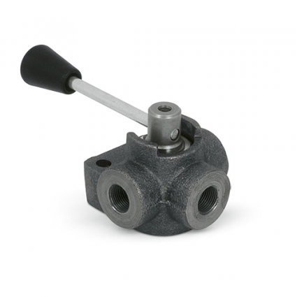 product 3 way hydraulic diverter valve, DF 3 , 60 L/min, G 3/8" , open center image thumb