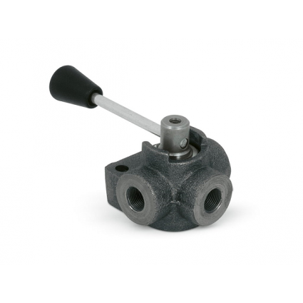 product 3 way hydraulic diverter valve, DF 3 , 60 L/min, G 3/8" , open center image thumb
