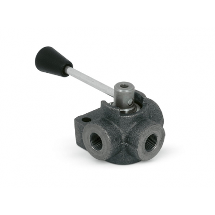 product 3 way hydraulic diverter valve, DF 3 , 60 L/min, G 3/8" , open center image thumb