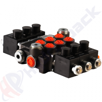 product Supapă de control acționată cu solenoid de 50 litri, 3Z50, trei bobine, G 3/8" , bobină centrală deschisă, 12 V image thumb